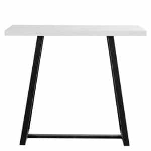 Möbel4Life Bartisch in Weiß und Schwarz 120 cm breit