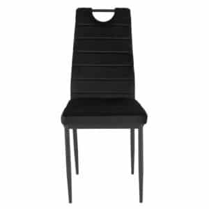Möbel4Life Hochlehner Stuhl Set in Schwarz Gestell aus Metall (Set)