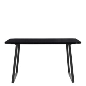 Möbel4Life Küchen Tisch mit Metall Bügelgestell Schwarz