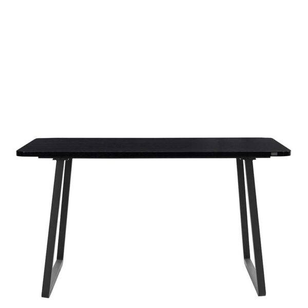 Möbel4Life Küchen Tisch mit Metall Bügelgestell Schwarz
