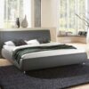 BestLivingHome Jugendbett aus Kunstleder Grau