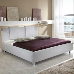 BestLivingHome Doppelbett mit Stoffbezug modern