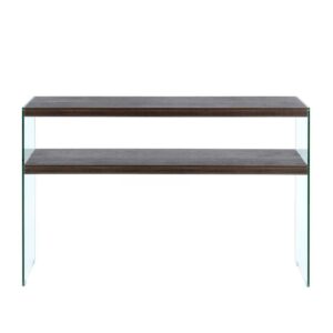 Doncosmo Flur Tisch in Nussbaumfarben 110 cm breit