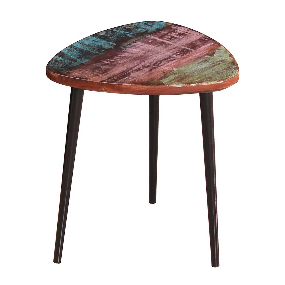 Möbel Exclusive Designtisch im Shabby Chic Stil Recyclingholz und Metall