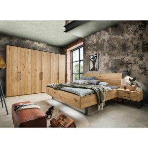 Franco Möbel Made in Germany Schlafzimmer im Industry und Loft Stil 4-teilig (vierteilig)