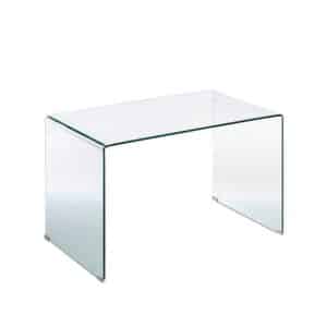 4Home Schreibtisch aus Spiegelglas 125 cm breit
