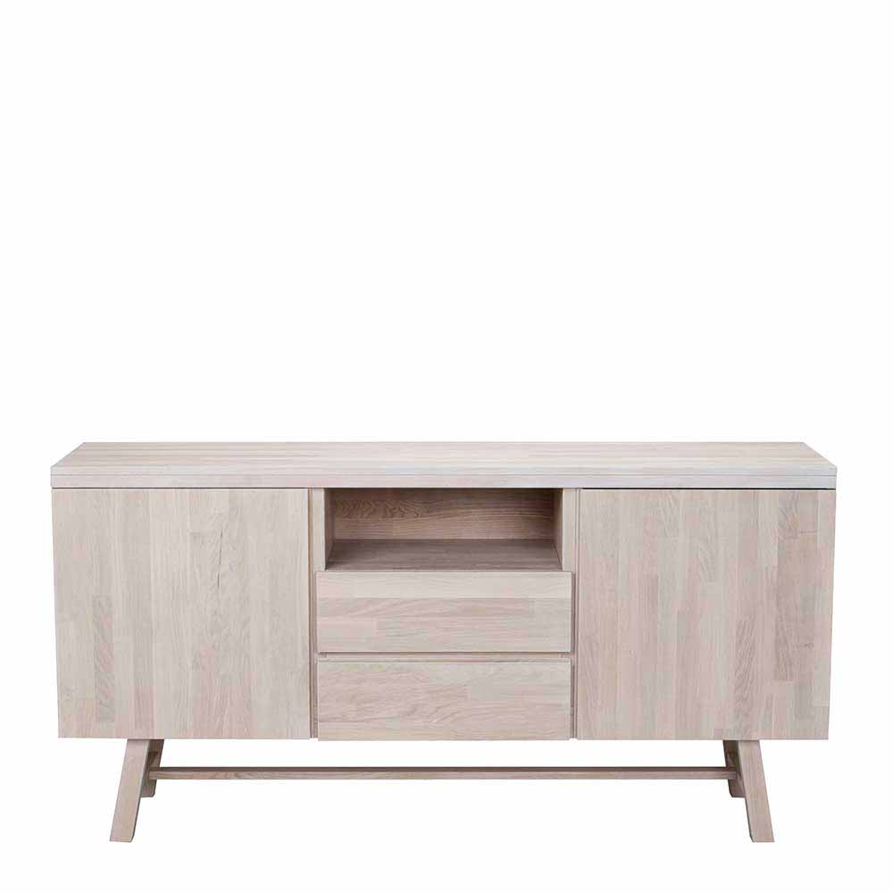 TopDesign Esszimmer Sideboard aus Eiche White Wash 160 cm