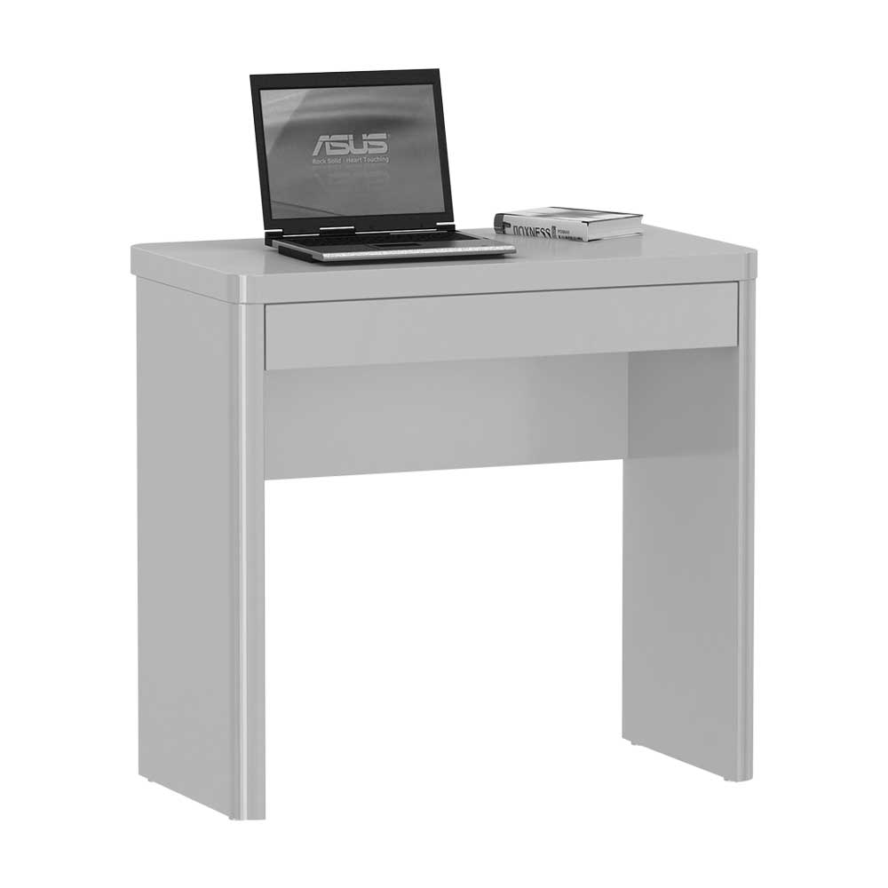 Franco Möbel Schreibtisch in Weiß Hochglanz 80 cm breit