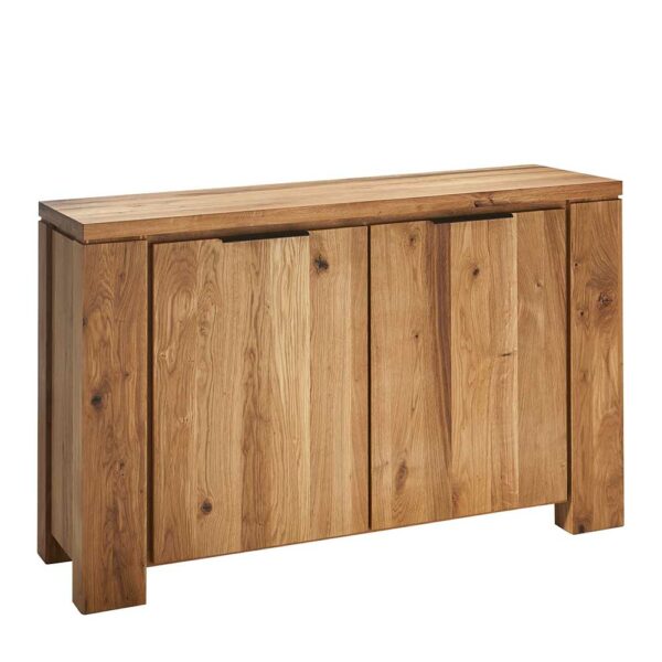 Franco Möbel Massiv Sideboard aus Wildeiche Holz 2 Türen