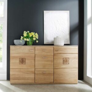 TopDesign Wohnzimmer Sideboard aus Eiche Bianco 165 cm