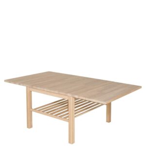 Möbel4Life Sofatisch in Eiche Bianco massiv geölt klappbarer Tischplatte