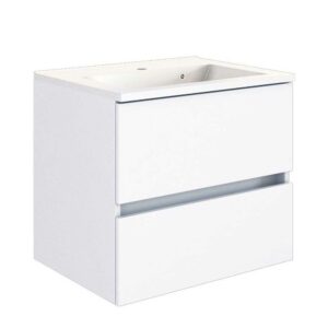 Star Möbel Schubladen Waschtisch in Weiß Einlass-Waschbecken