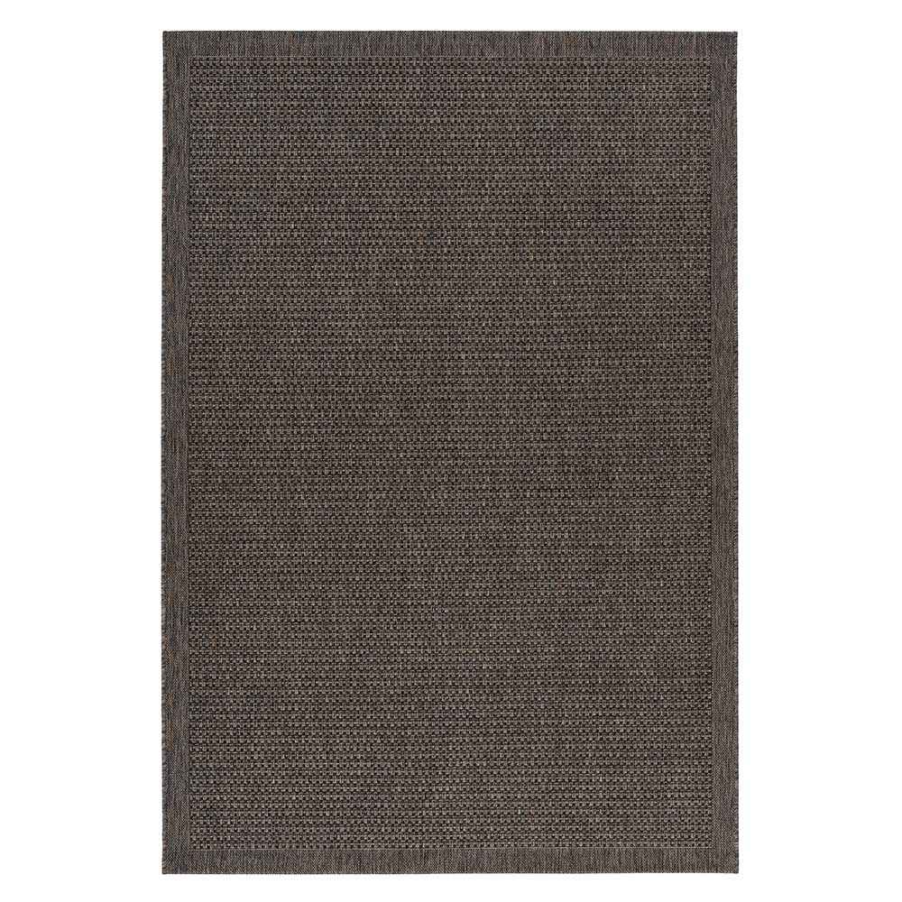 Doncosmo Gewebter Teppich in Taupe 1 cm hoch