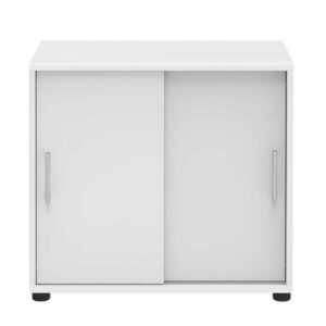 Spirinha Schiebetüren Büroschrank in Weiß 80 cm