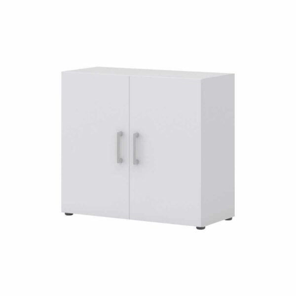 Spirinha Mini Büroschrank in Weiß 80 cm breit