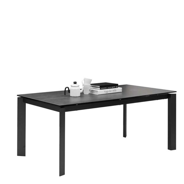 Möbel4Life Esstisch mit Keramik Platte in Anthrazit und Grau ausziehbar