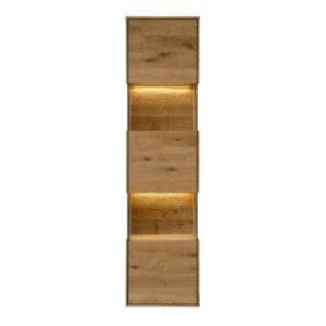 Möbel4Life Hängeschrank Vitrine aus Wildeiche Massivholz 43 cm breit