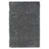 Doncosmo Wohnzimmer Teppich Langflor in Grau Shaggy