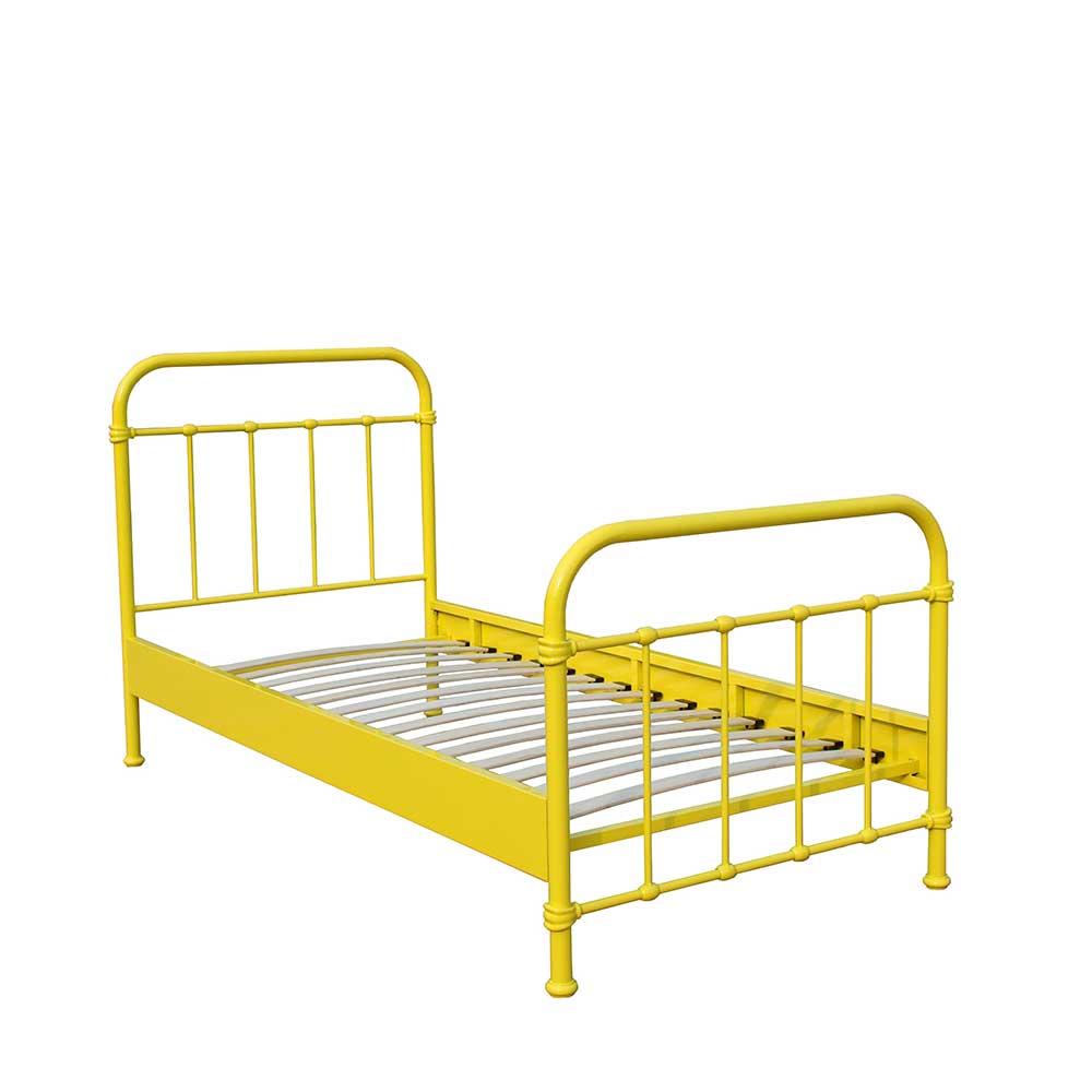 4Home Kinderbett in Gelb Metall