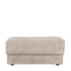 Basilicana Breitcord Hocker in Beigegrau modernem Design