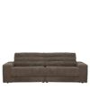 Basilicana Premium Couch in Schlammfarben Breitcord 67 cm Sitztiefe