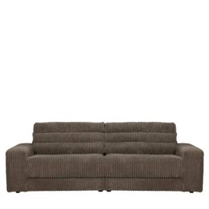 Basilicana Premium Couch in Schlammfarben Breitcord 67 cm Sitztiefe