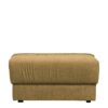 Basilicana Polsterhocker in Goldfarben Vintage Strukturstoff