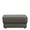 Basilicana Beistellhocker in Grau Vintage Strukturstoff