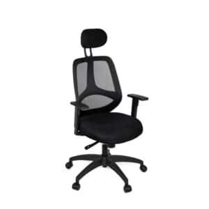 Möbel4Life Ergonomischer Bürostuhl mit Kopfstütze verstellbaren Armlehnen