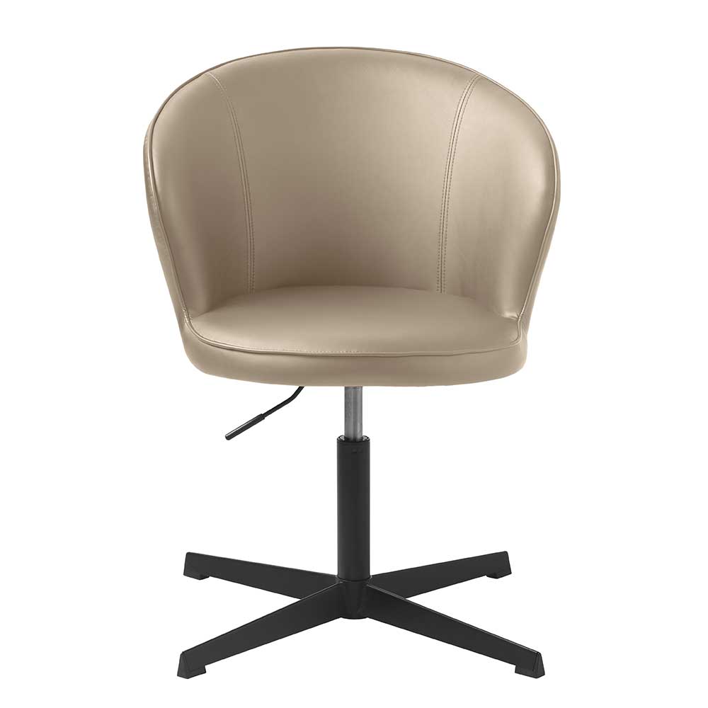 TopDesign Drehstuhl höhenverstellbar für Essbereich & Home Office Taupe