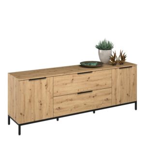 Müllermöbel Fernseh Sideboard in Asteichefarben Metallgestell