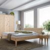 Basilicana Zirbenholz Bettsystem 42 cm Einstiegshöhe naturbelassen