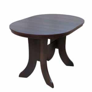 Möbel4Life Ovaler Esstisch in Nussbaumfarben ausziehbar