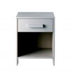 Basilicana Nachtschrank in Beton Grau Kiefer Massivholz
