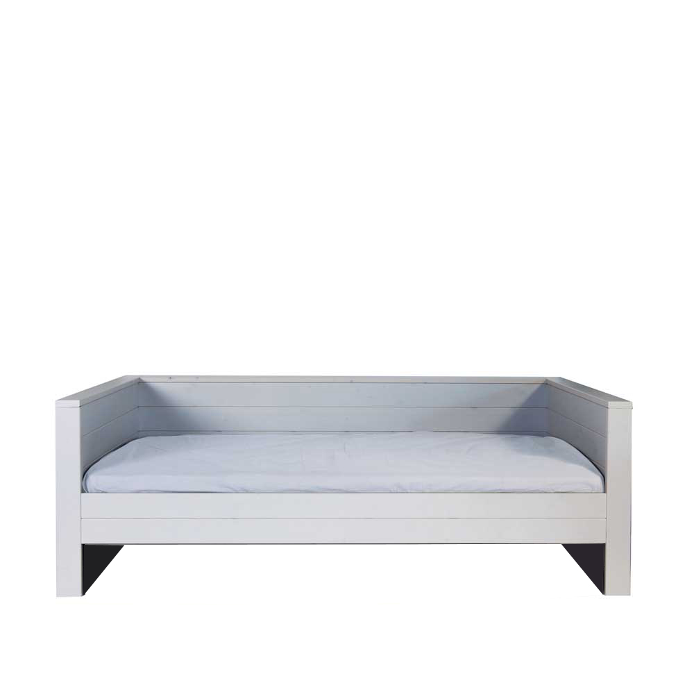 Basilicana Sofabett in Beton Grau Kiefer Massivholz