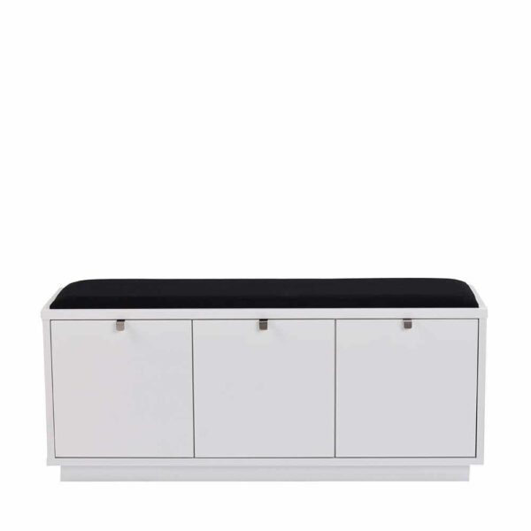 TopDesign Garderoben Sitzbank mit Schubladen Weiß