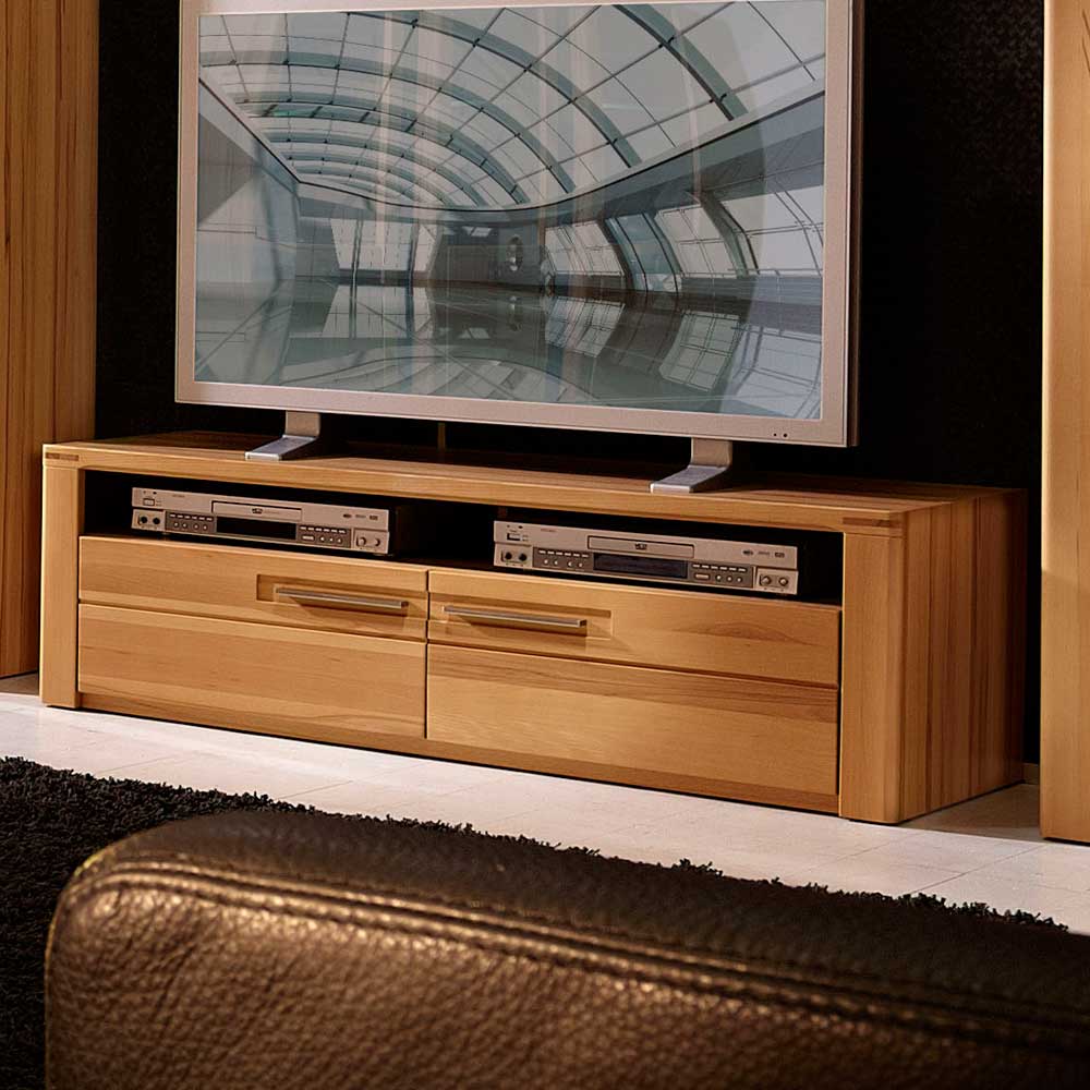 BestLivingHome TV Lowboard aus Kernbuche lackiert 130 cm breit