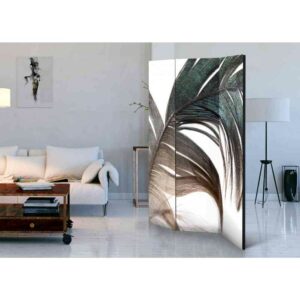 4Home Spanische Trennwand mit Feder Motiv 135 cm breit