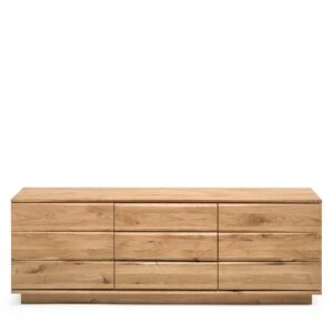 Natura Classico Schubladen Sideboard aus Eiche Massivholz 180 cm breit