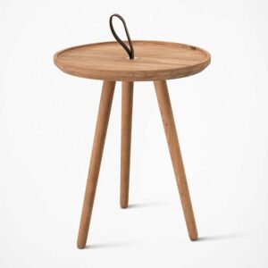 Natura Classico Runder Beistelltisch aus Eiche Massivholz Skandi Design