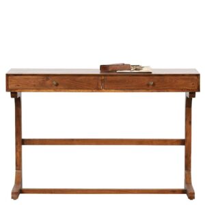 Basilicana Schreibtisch aus Akazie Massivholz Vintage Design