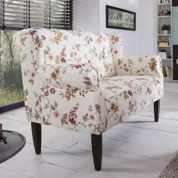 Brandolf 2 Sitzer Sofa mit Blumenmuster Landhaus