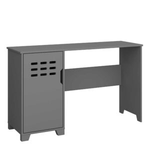 Möbel4Life Schreibtisch aus MDF in Grau lackiert Knieraumblende
