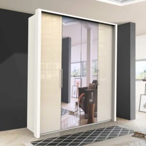 Franco Möbel Schlafzimmerschrank mit Spiegeltür modernem Design