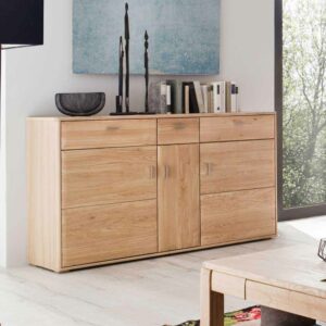 TopDesign Wohnzimmer Sideboard aus Eiche Bianco geölt