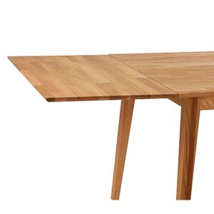 TopDesign Tisch Ansteckplatte aus Eiche Massivholz 50 cm breit