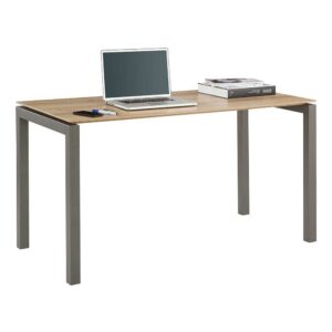 Müllermöbel PC Schreibtisch in Eiche und Anthrazit 140 cm breit