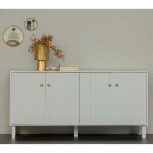 Basilicana XL Sideboard im Skandi Design 4 Massivholztüren