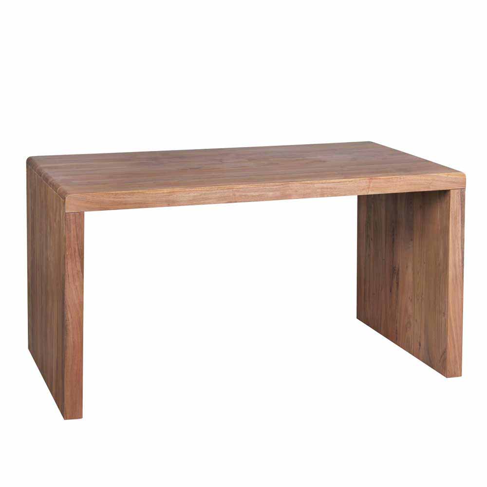 Möbel4Life Massivholz Schreibtisch aus Akazie natur modern