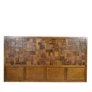 Möbel Exclusive Holz Kopfteil aus Teak Massivholz 220 cm breit